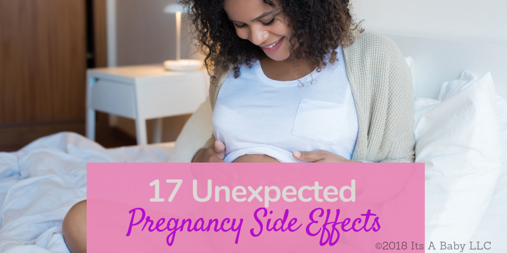 Side effects in pregnancy that are not common