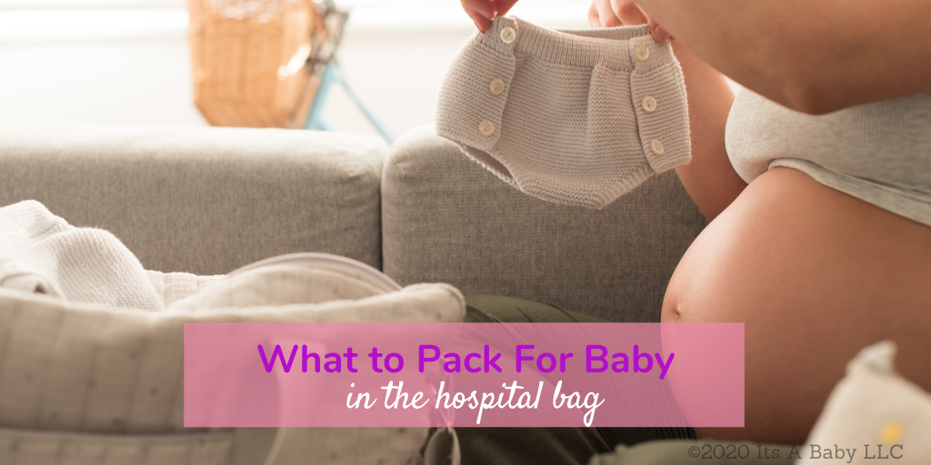 Mom to be packing must haves for baby hospital bag